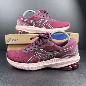 ASICS GT1000-11 Running Shoes Women's‎ Size 10 Cranberry Silver 1012B197-601